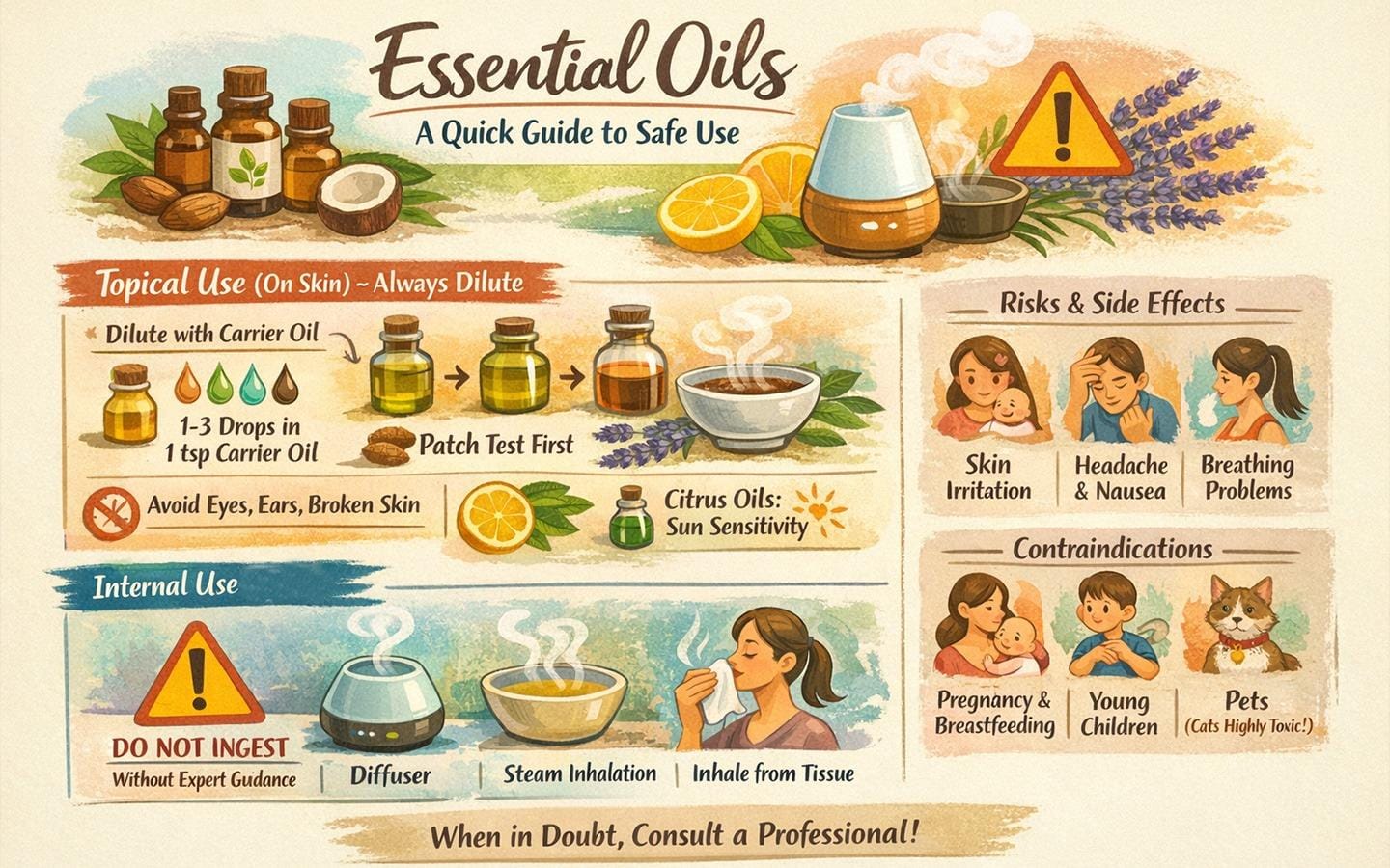 Essential oils precautions