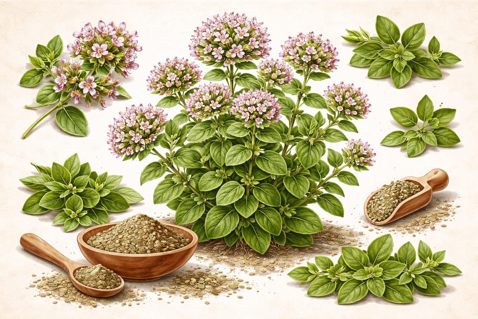 Greek Wild Oregano (Origanum heracleoticum):
